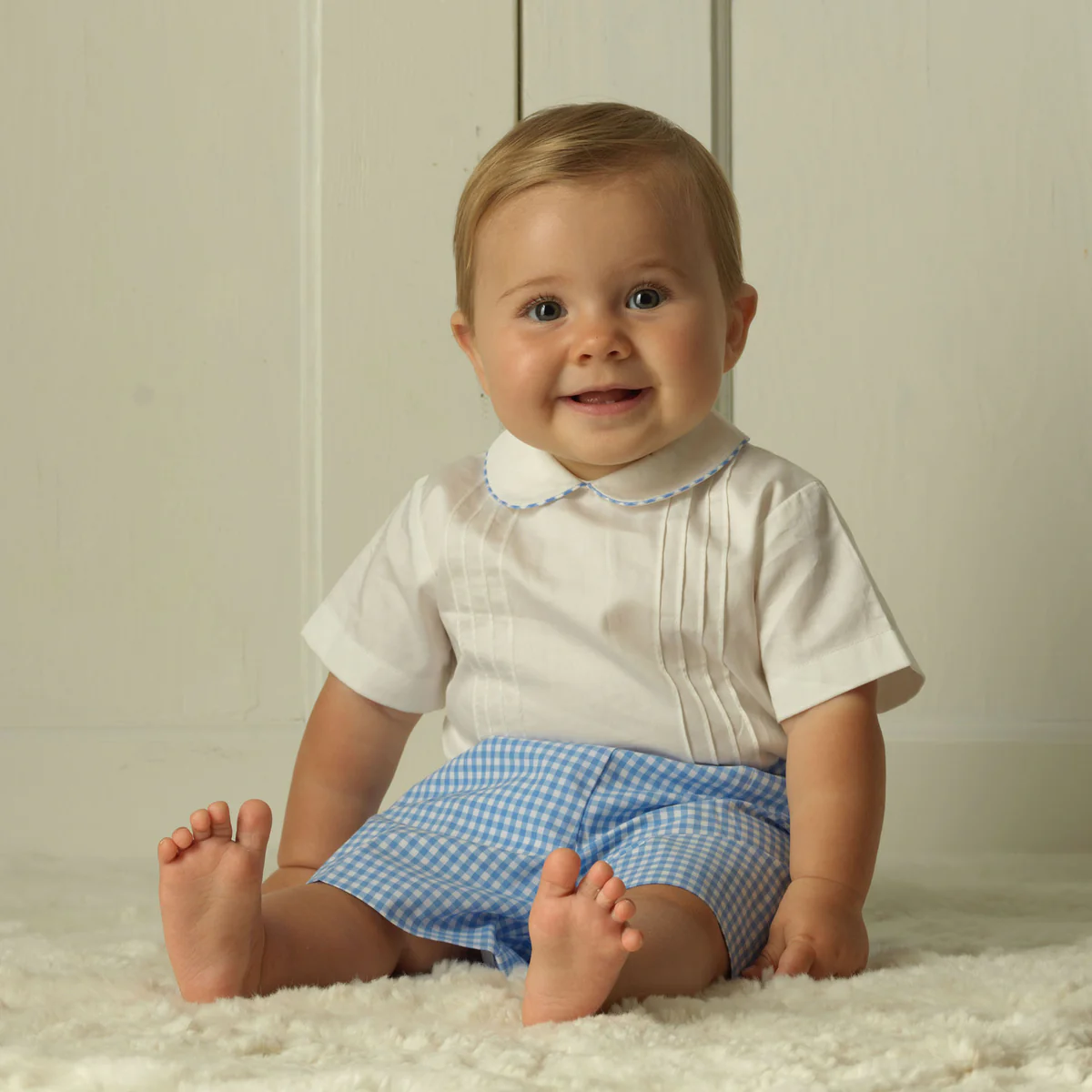 Gingham Romper Set