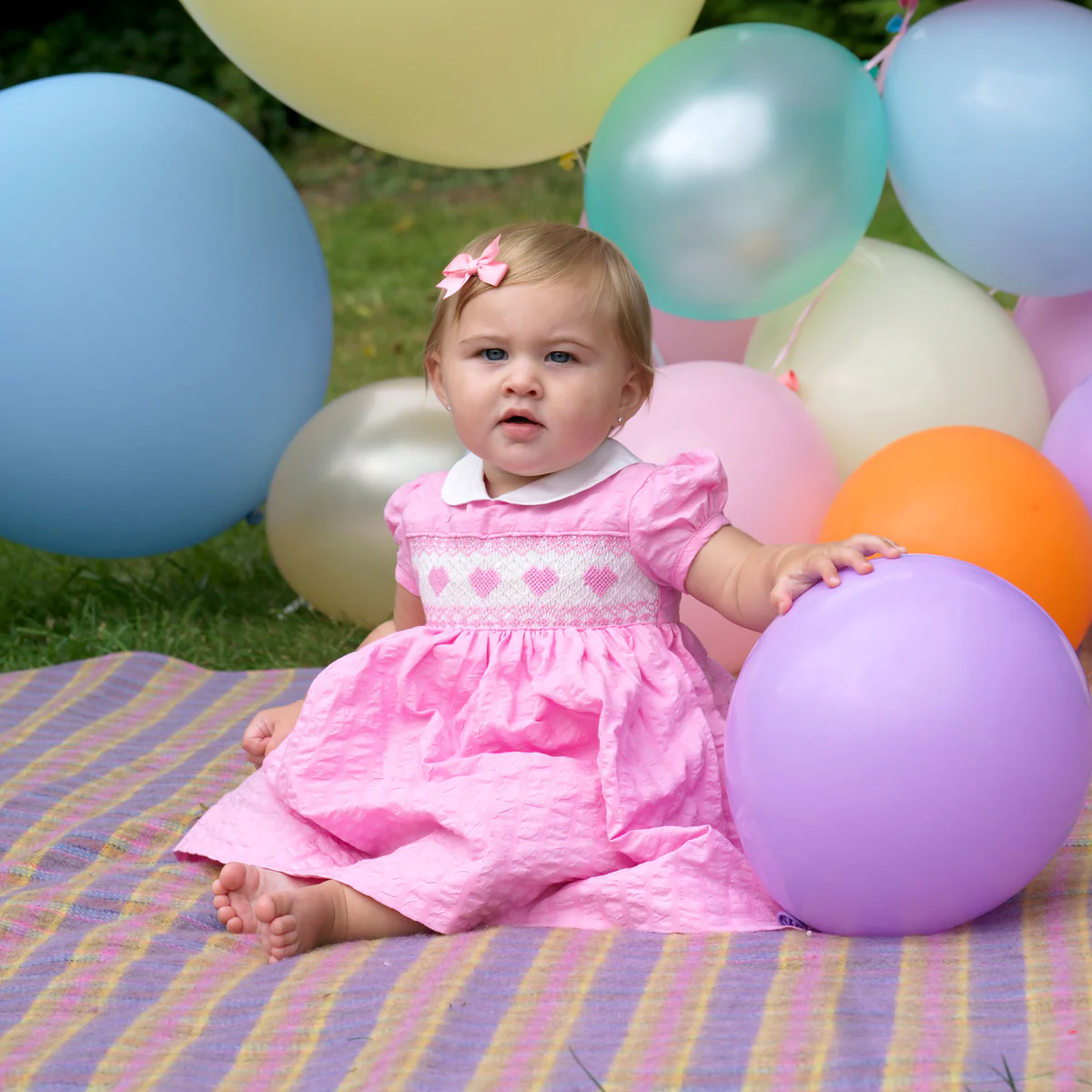 Heart Smocked Dress