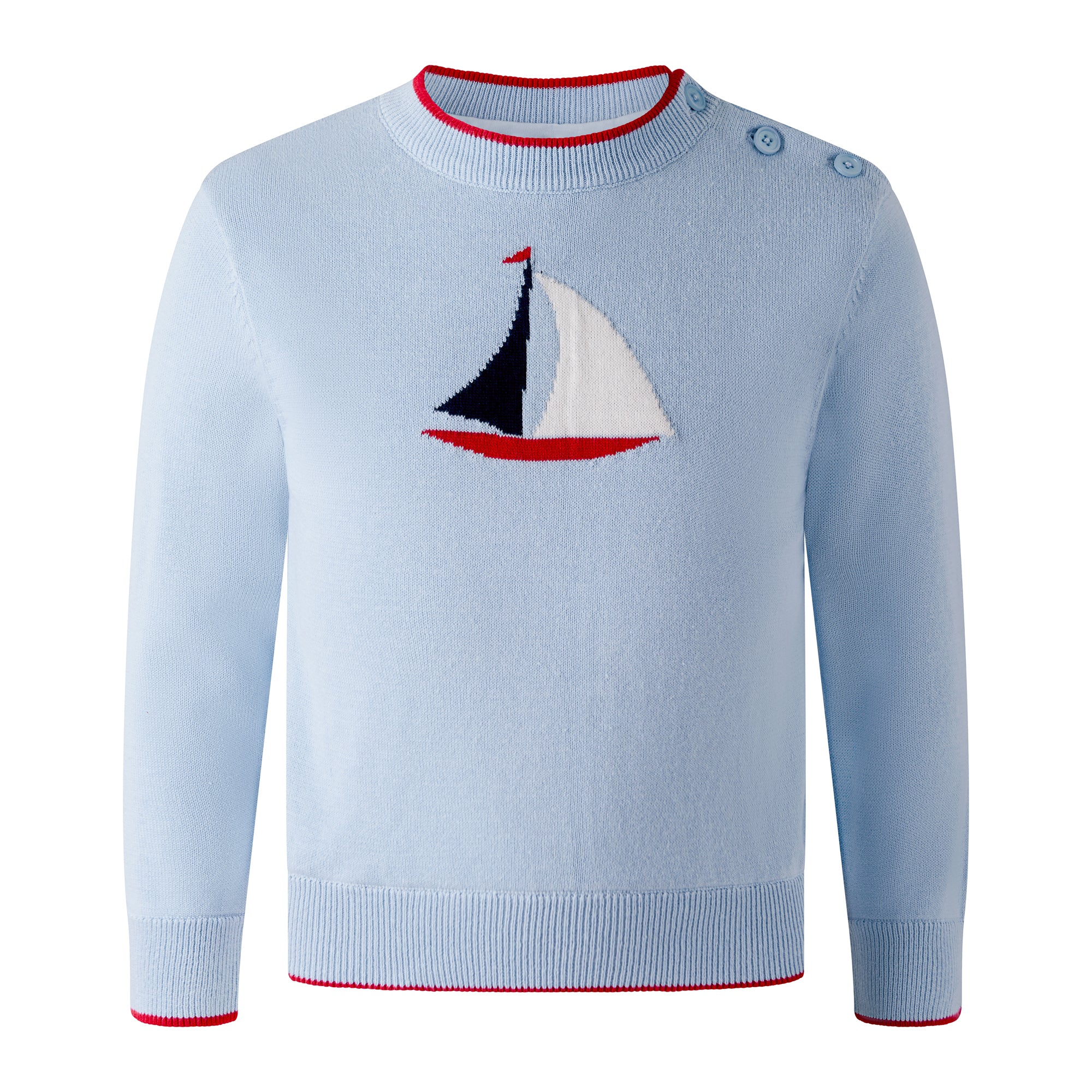 Sailboat Intarsia Sweater