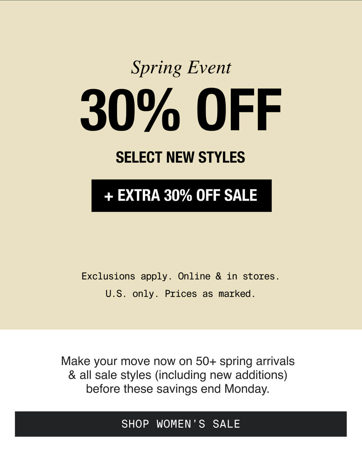 Women's Sale