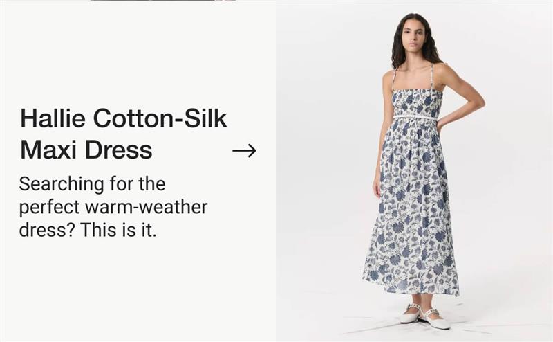 Hallie Cotton-Silk Dress