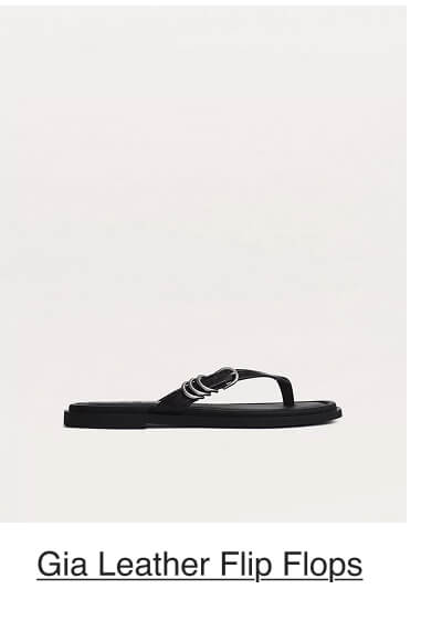 Gia Leather Flip Flops