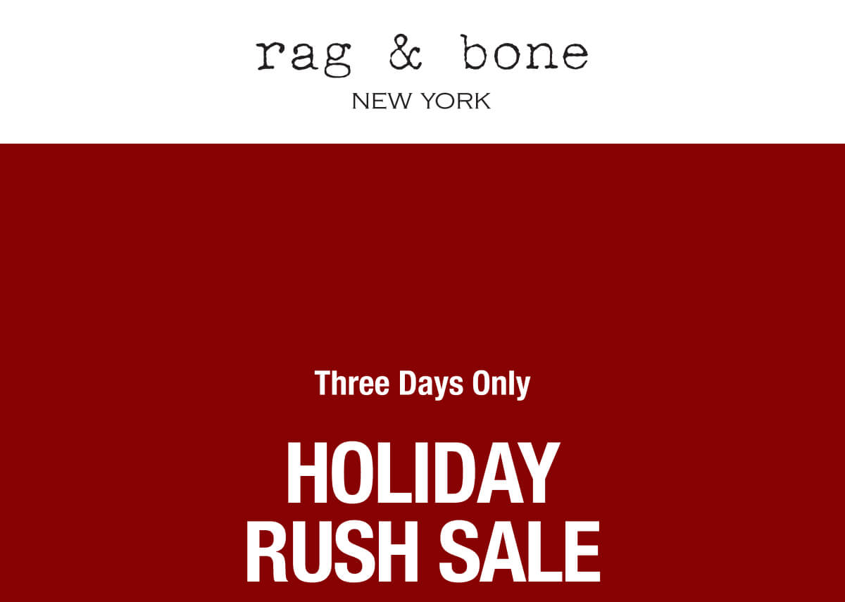 HOLIDAY RUSH SALE UP TO 30% OFF