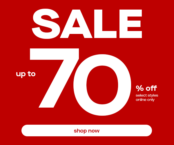 SALE UP TO 70% OFF SHOP NOW