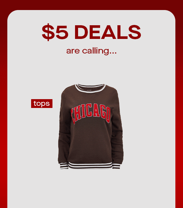 $5 DEALS are calling ...