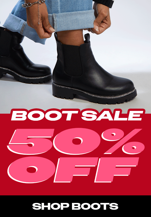 BOOT SALE 50% OFF SHOP BOOTS