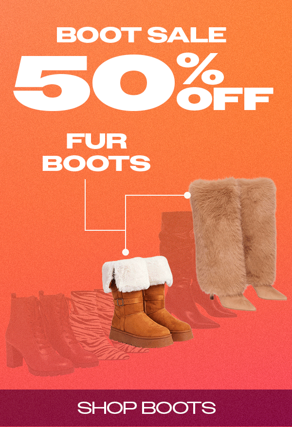 BOOT SALE 50% OFF SHOP BOOTS