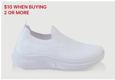 Shop Lurex Textured Knit Slip On Sneakers