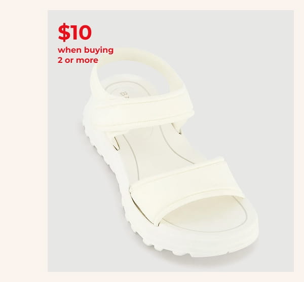 Shop Velcro Ankle Strap Open Toe Platform Sandals