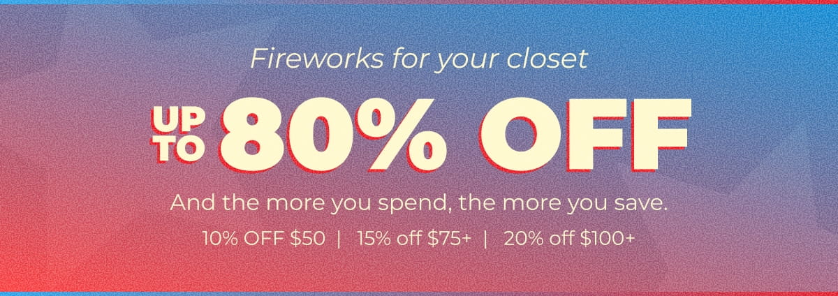 UP TO 80% OFF