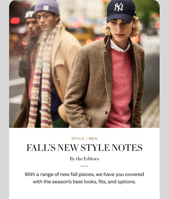 Fall's New Style Notes