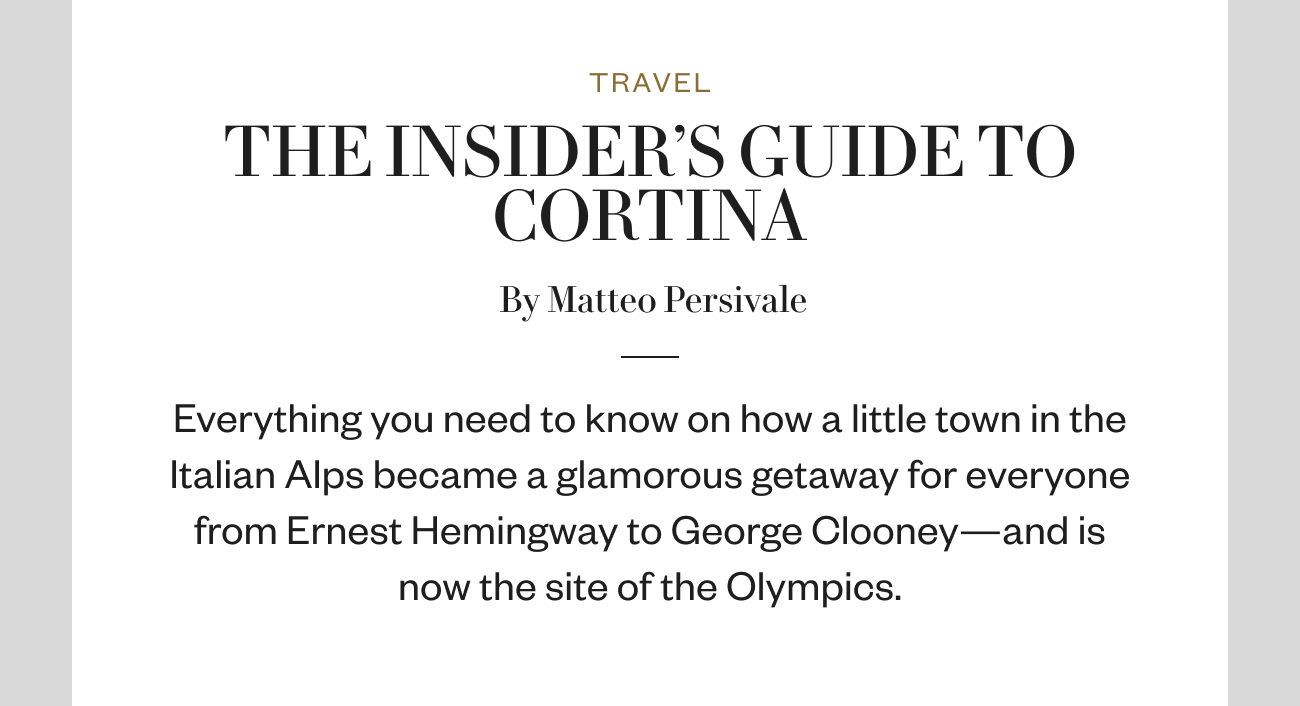 The Traveler's Guide to Cortina
