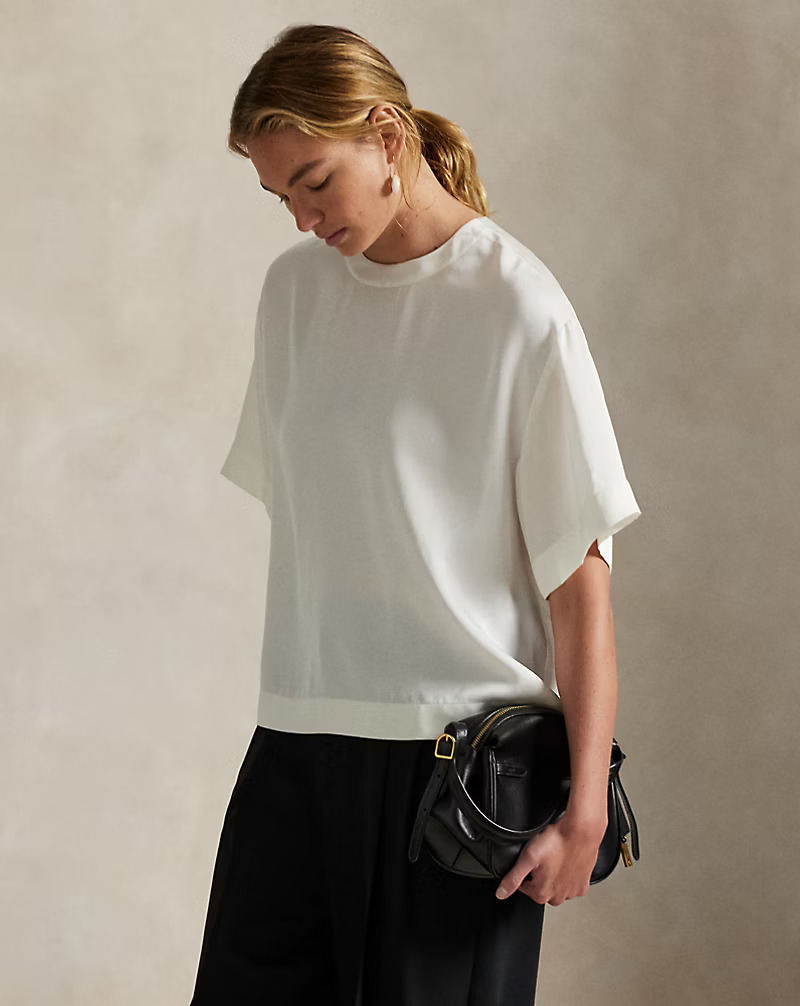 Oversize Satin Tee