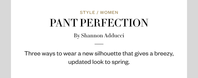 Pant Perfection