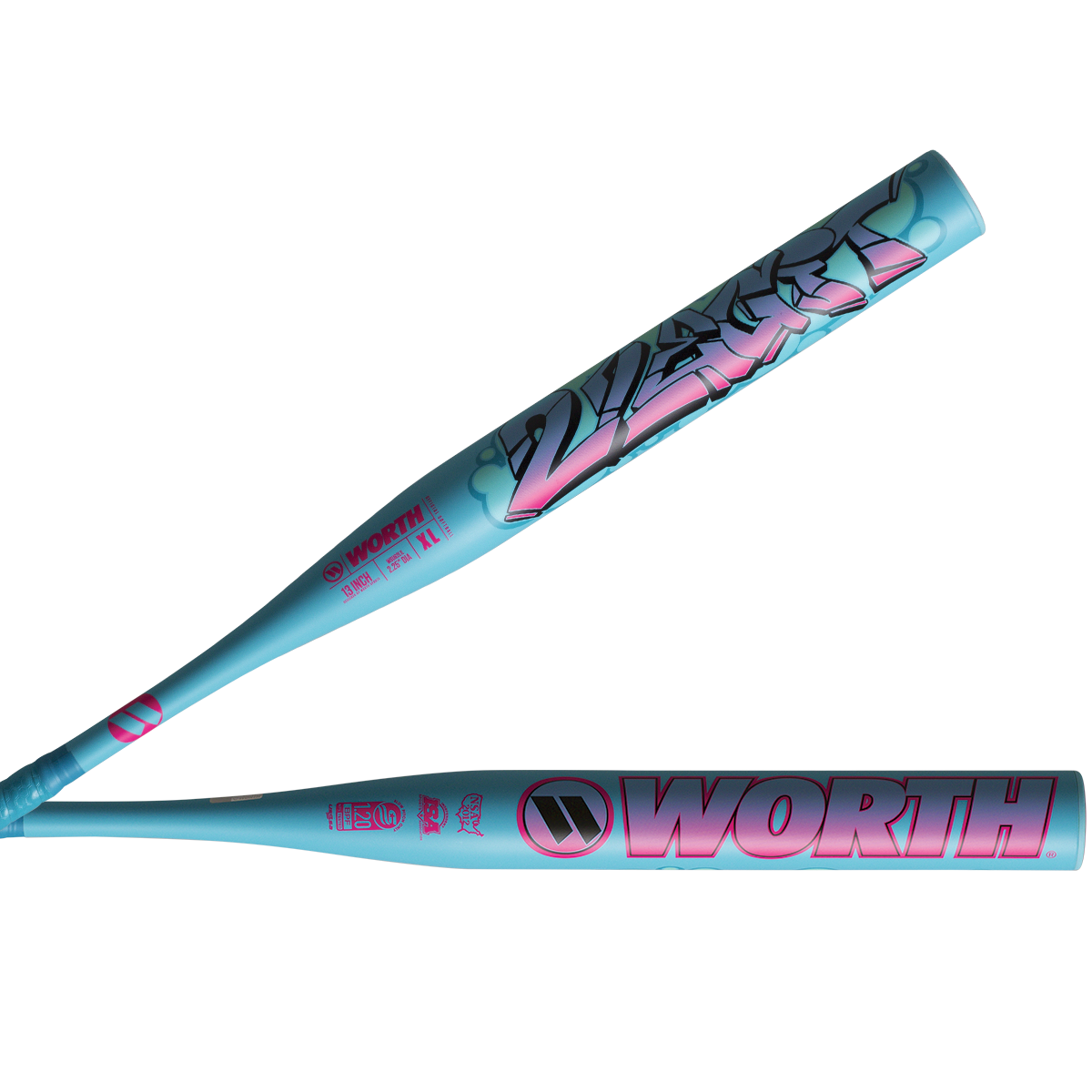 2026 Worth 2 Legit 1-Piece XL 13" USSSA Slowpitch Bat