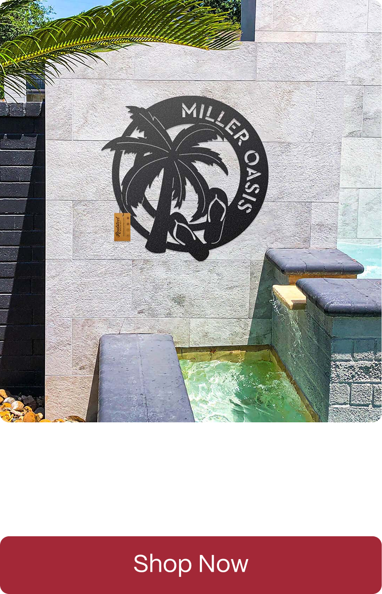 Tropical Oasis Monogram