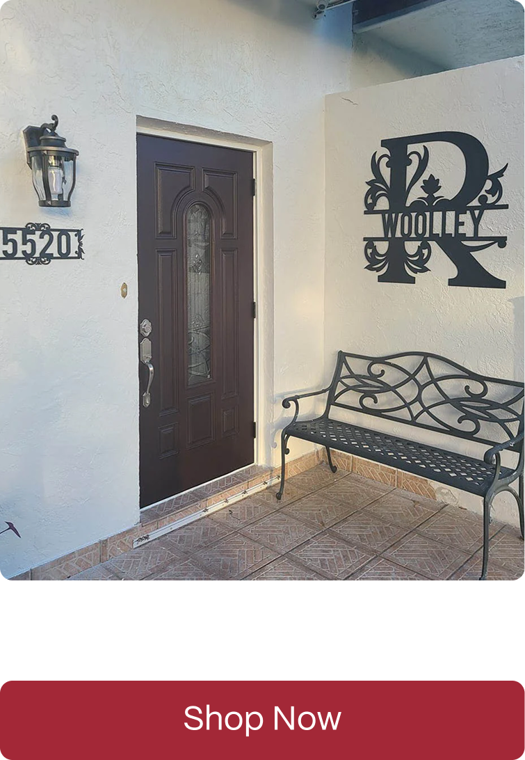 Split Letter Name Monogram
