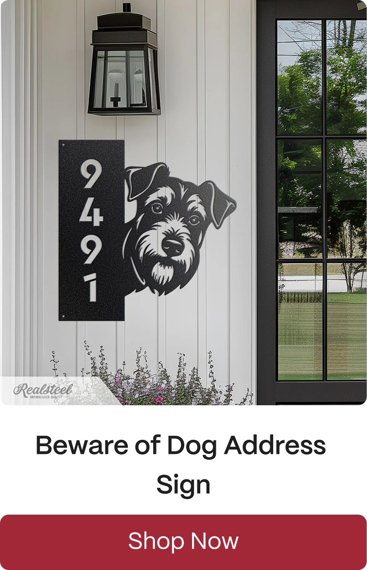 Beware of Dog Address Sign