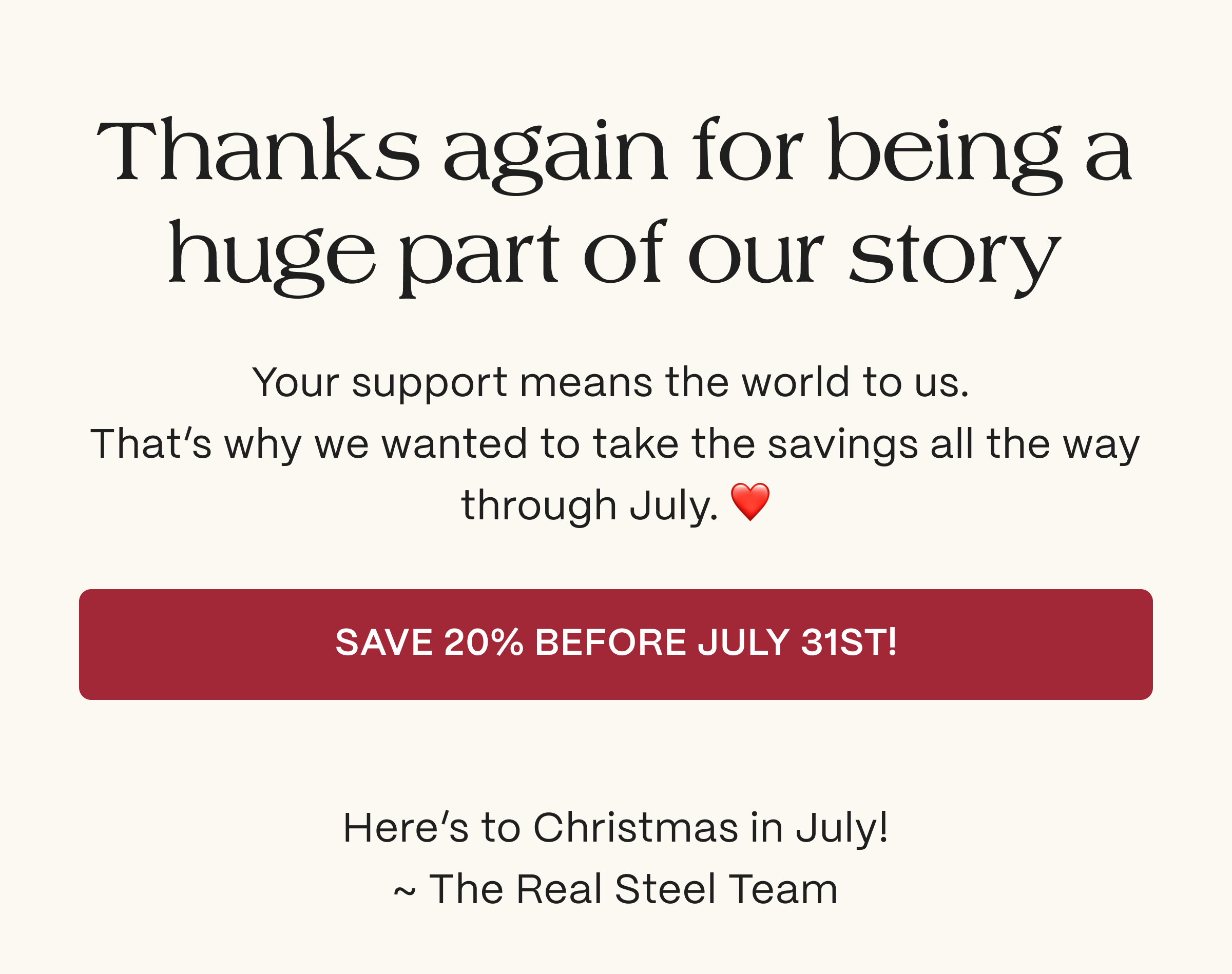 SAVE 20% OFF
