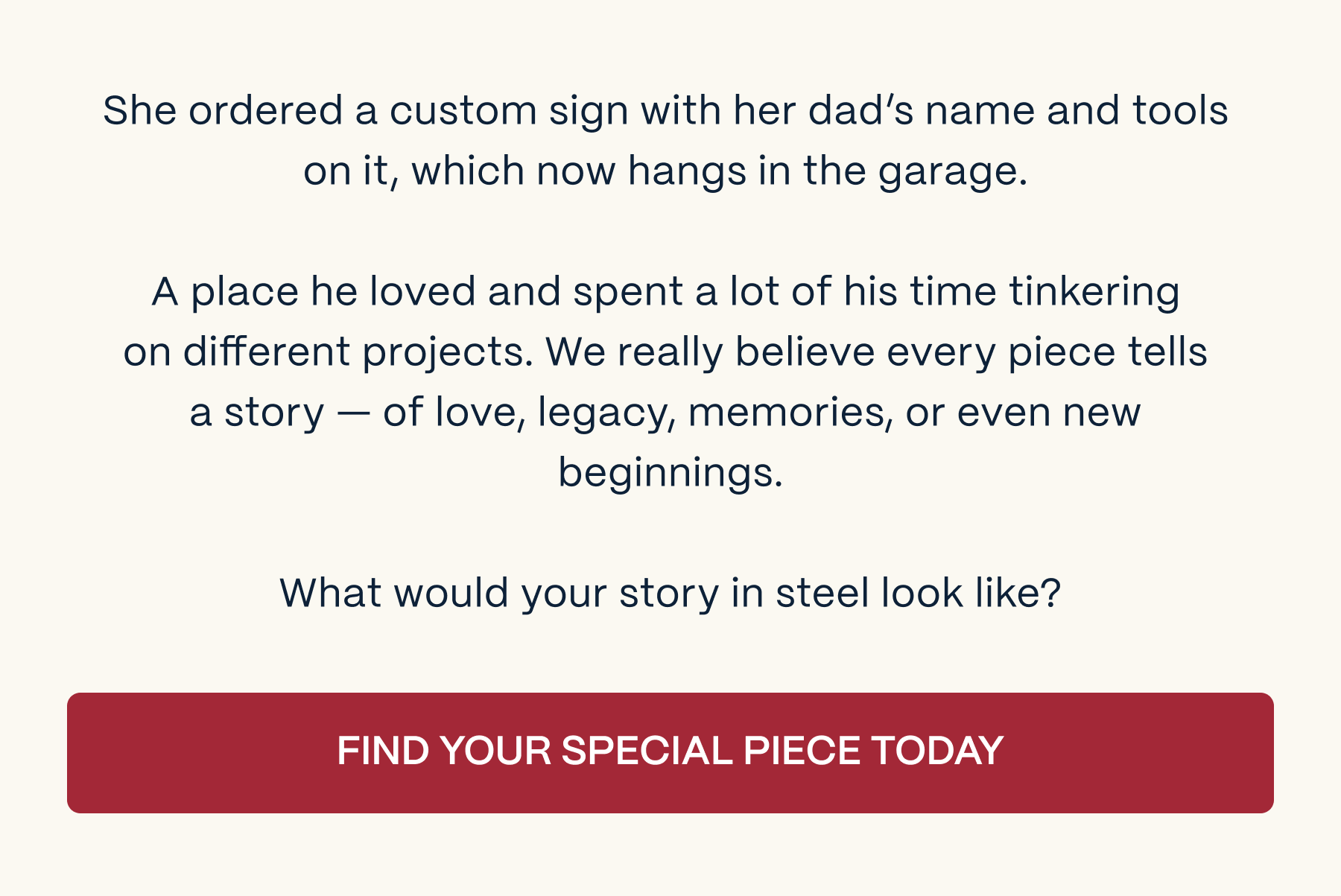FIND YOUR SPECIAL PIECE TODAY