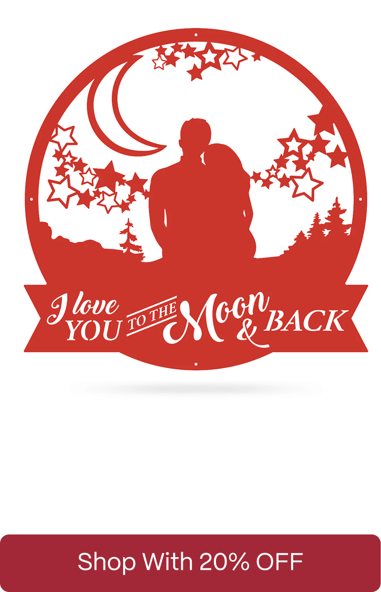 Love You To The Moon Wall Art