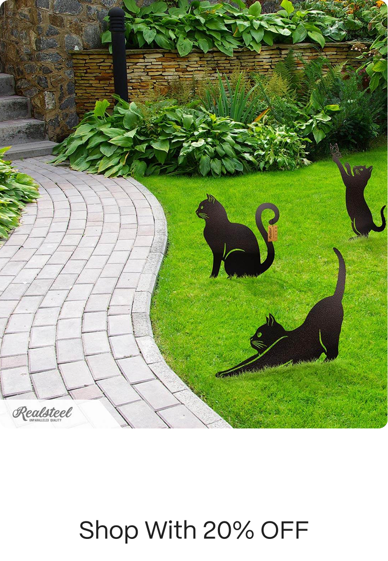 Garden Art - Cats 3 Pack
