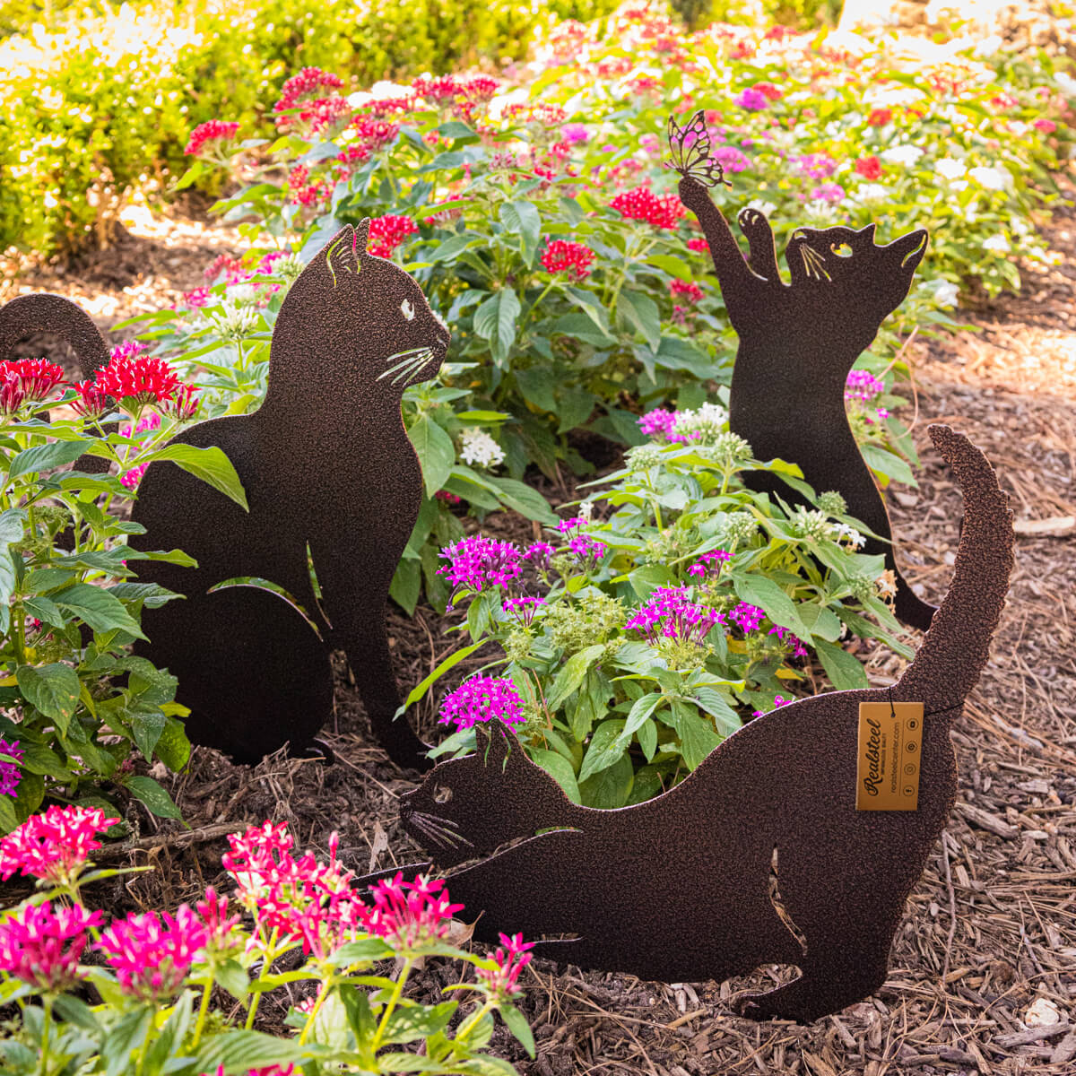 Image of Garden Art - Cats 3 Pack