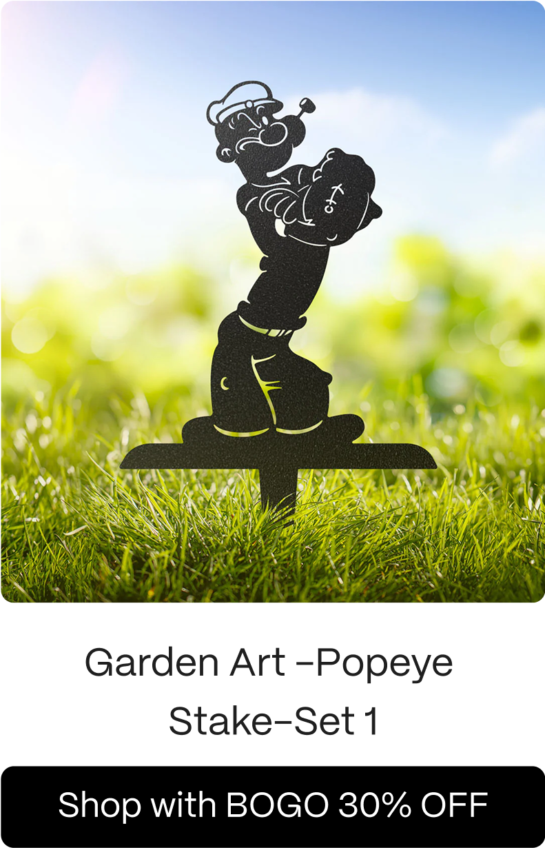 Garden Art -Popeye Stake-Set 1