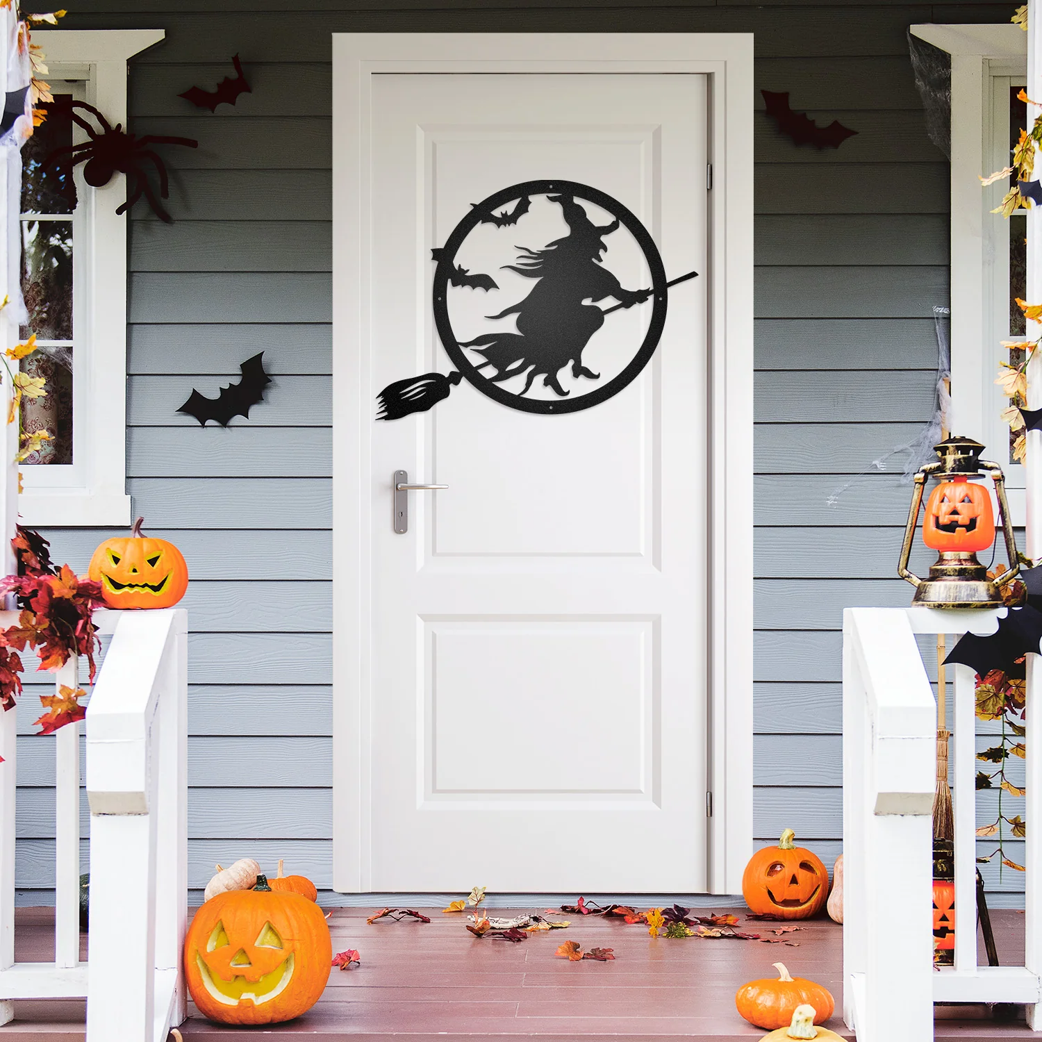 Image of Halloween Witch Riding Broom