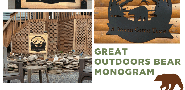 Great Outdoors Bear Monogram