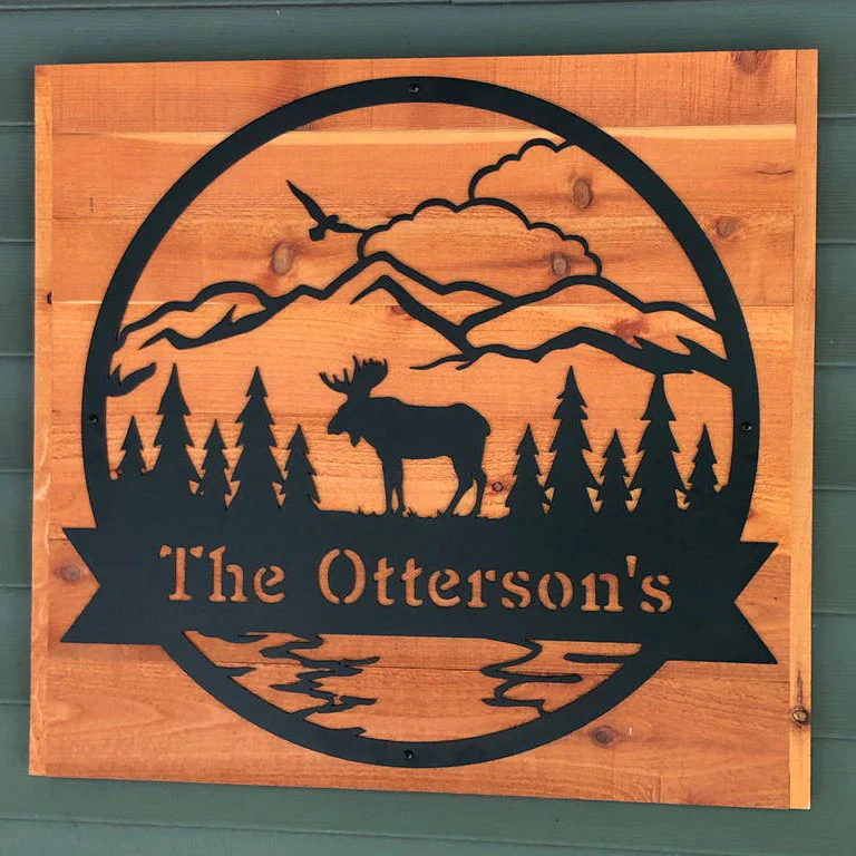 Image of Great Outdoors Moose Monogram