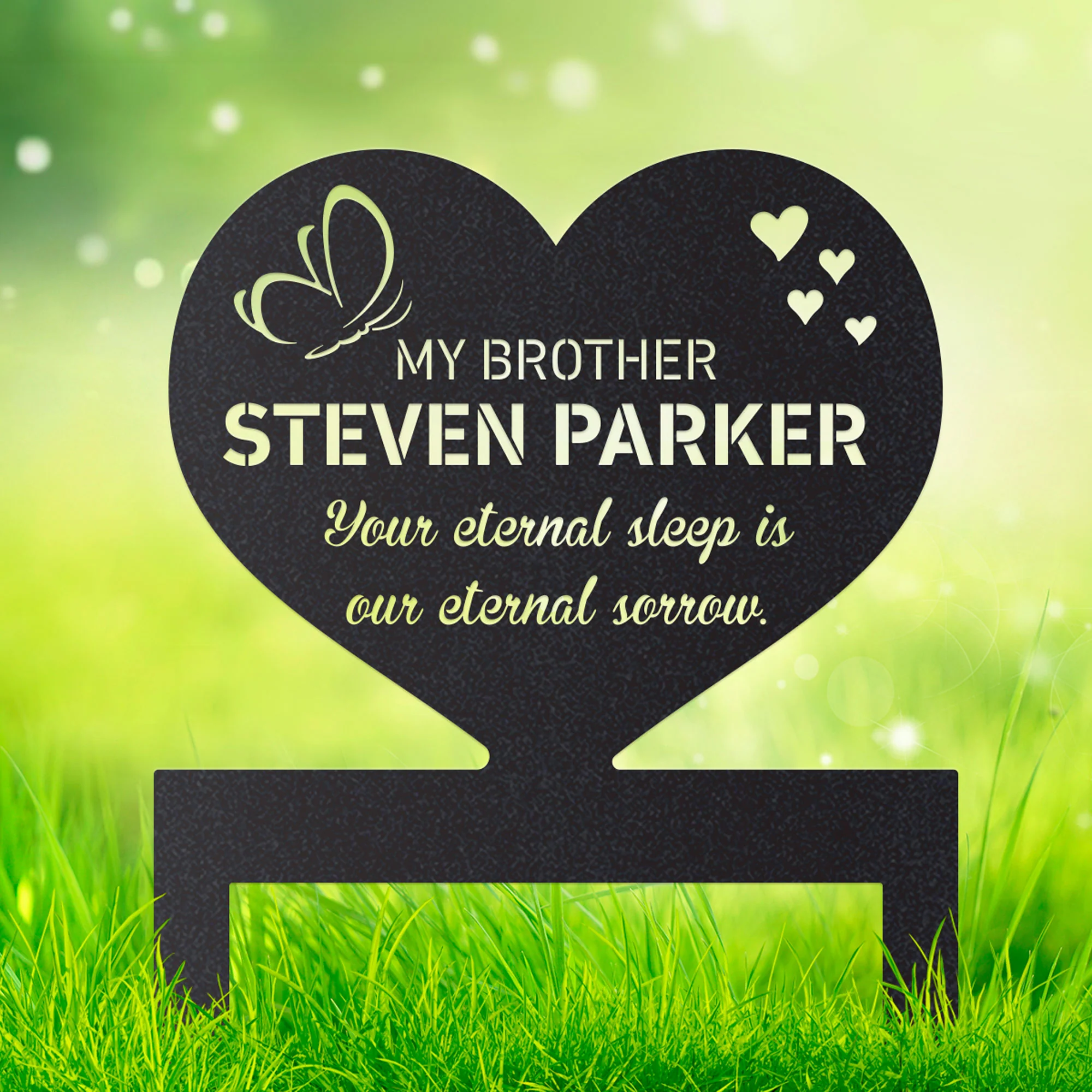 Image of Memorial Stakes - Heart Sign