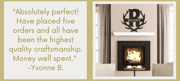 Antler Monogram Wall Décor