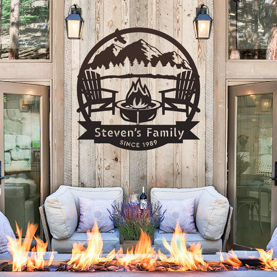 Image of Personalized Campfire Monogram