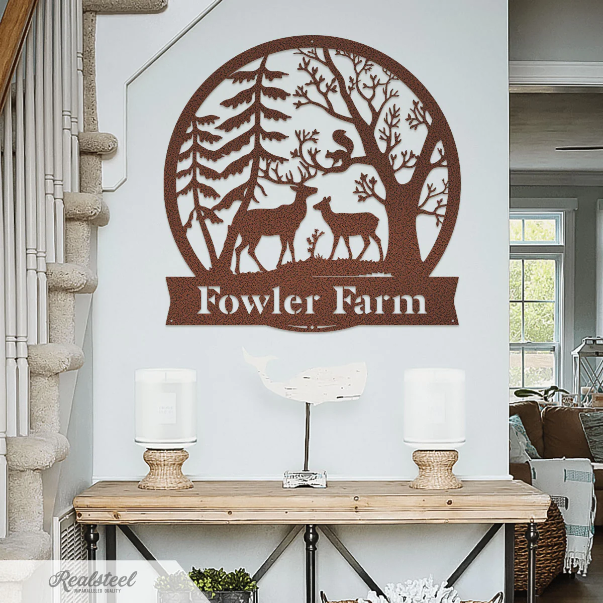 Image of Forest Deer Monogram