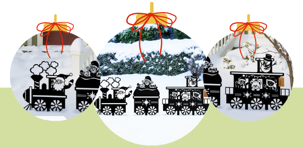 Garden Art - Santa Train Set