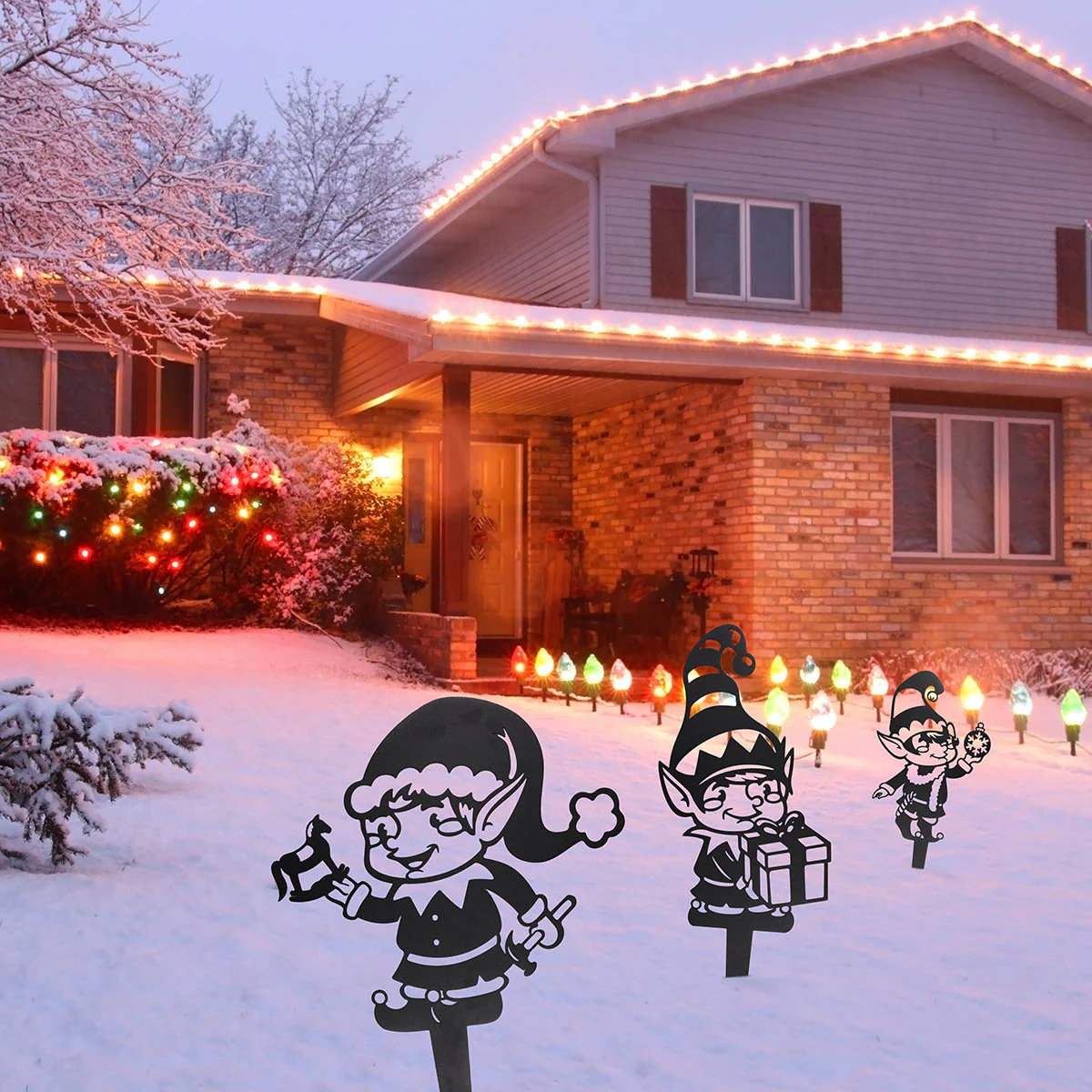 Image of Garden Art - Christmas Elves 3 Pack