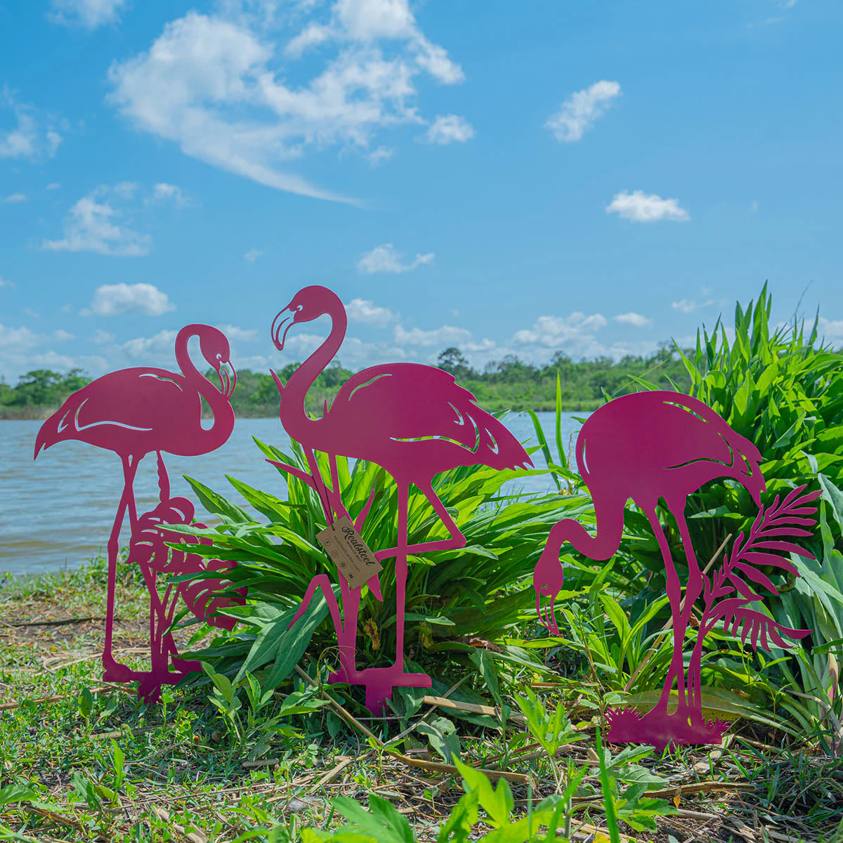Image of Garden Art - Flamingo 3 Pack