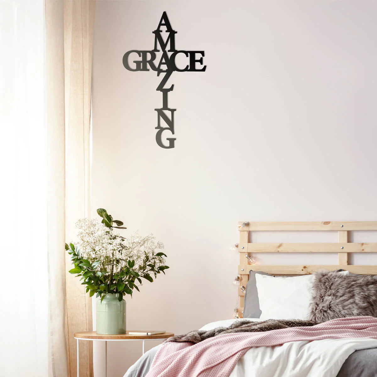 Image of Amazing Grace Wall Art Cross