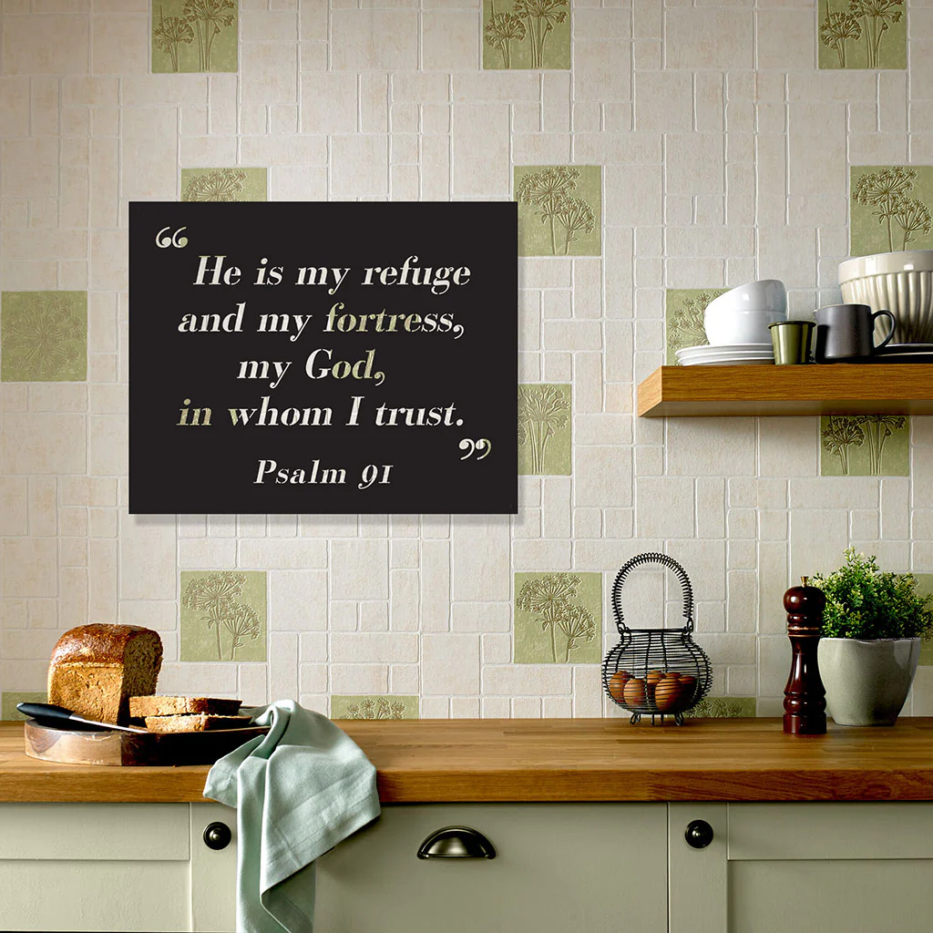 Image of Psalm 91 Quote Wall Sign