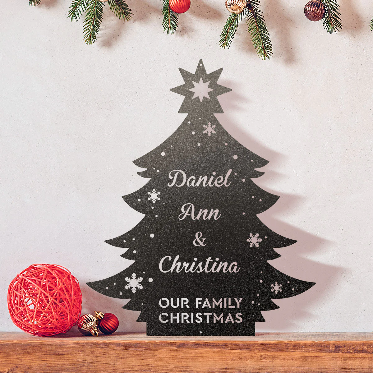 Image of Family Christmas Tree Monogram