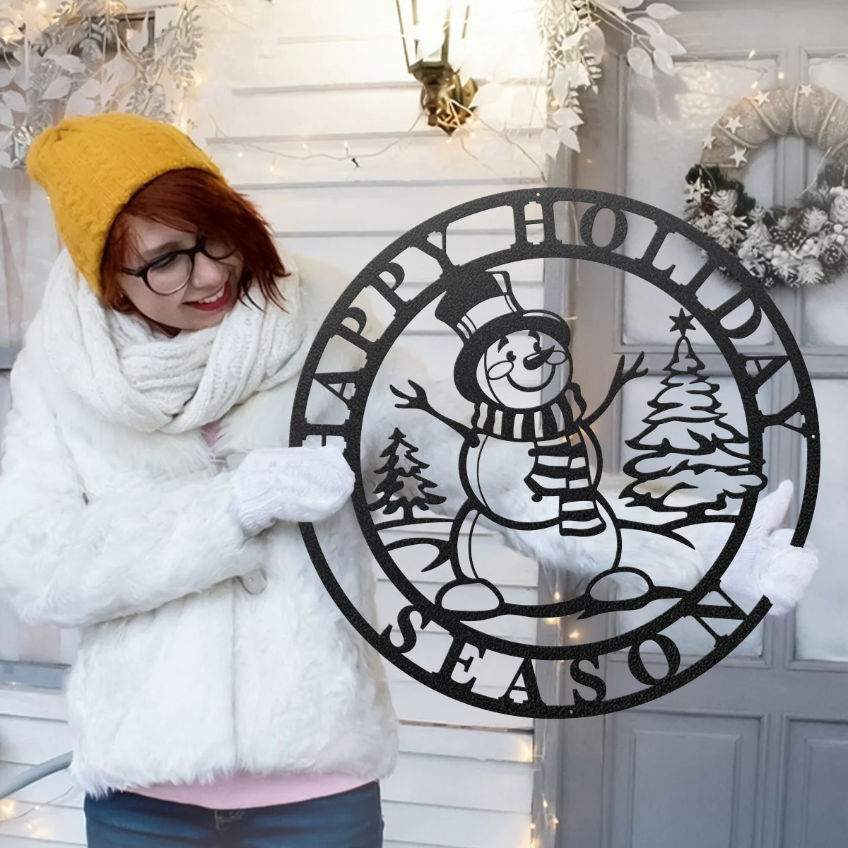 Image of The Happy Holiday Season Snowman