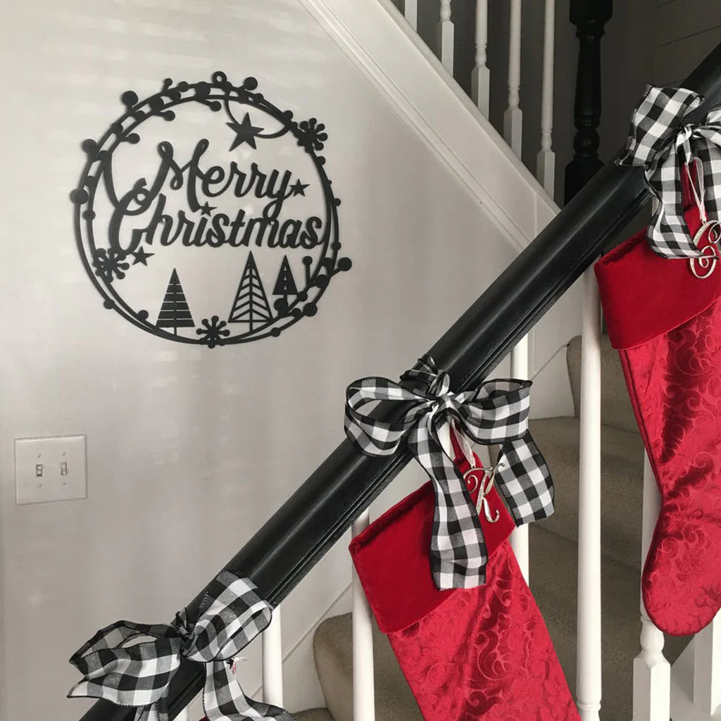 Image of Merry Christmas Holiday Steel Sign