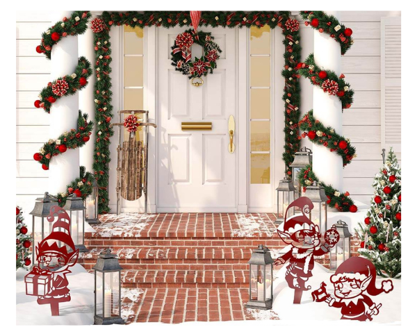 Garden Art - Christmas Elves 3 Pack