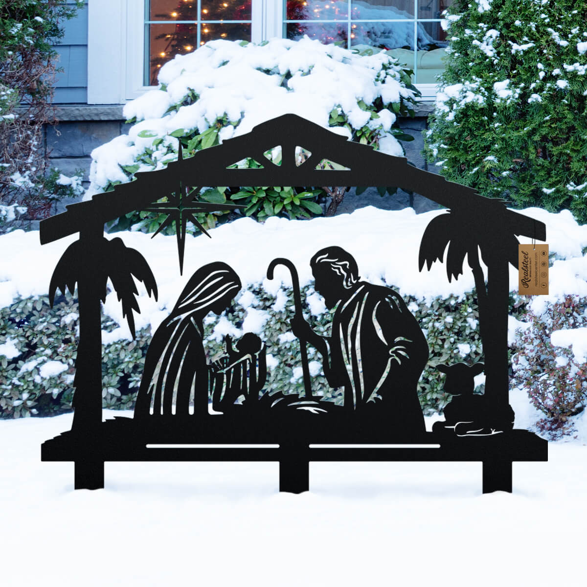 Image of Garden Art - Nativity Scene