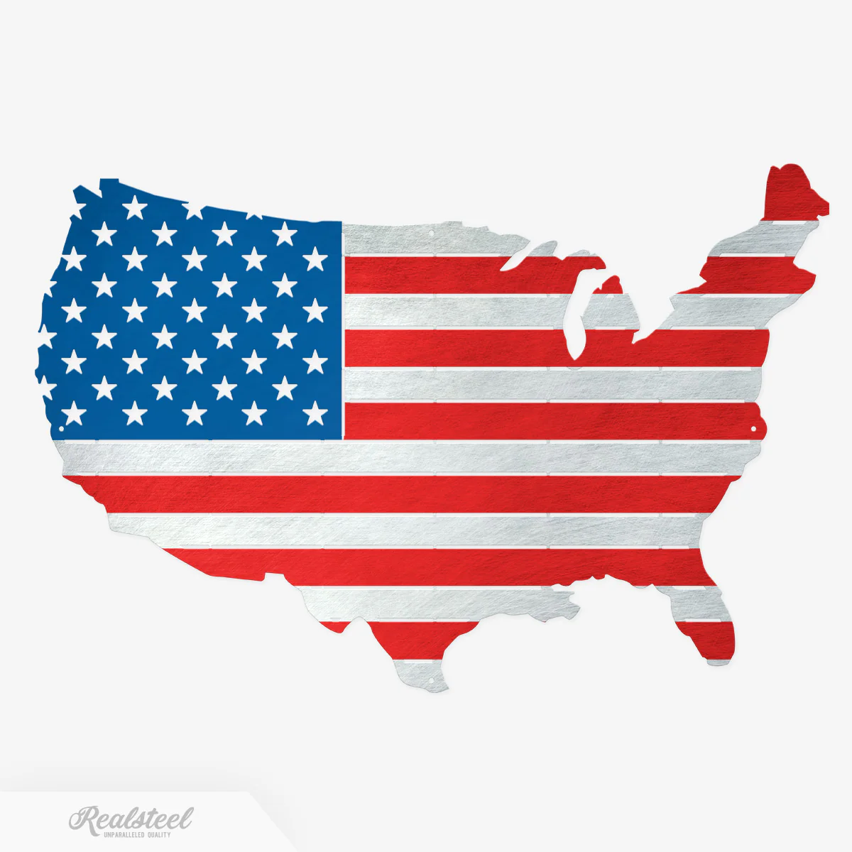 Image of American Flag Country Wall Décor Colored