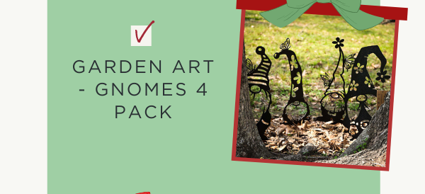 Garden Art - Gnomes 4 Pack