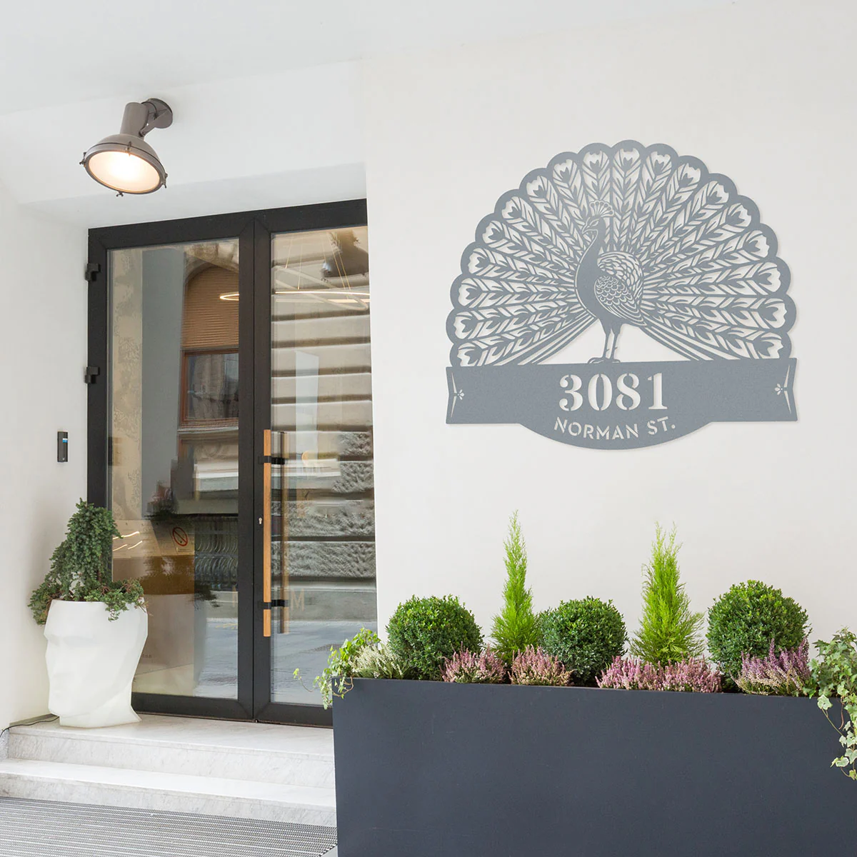 Image of Peacock Address Monogram