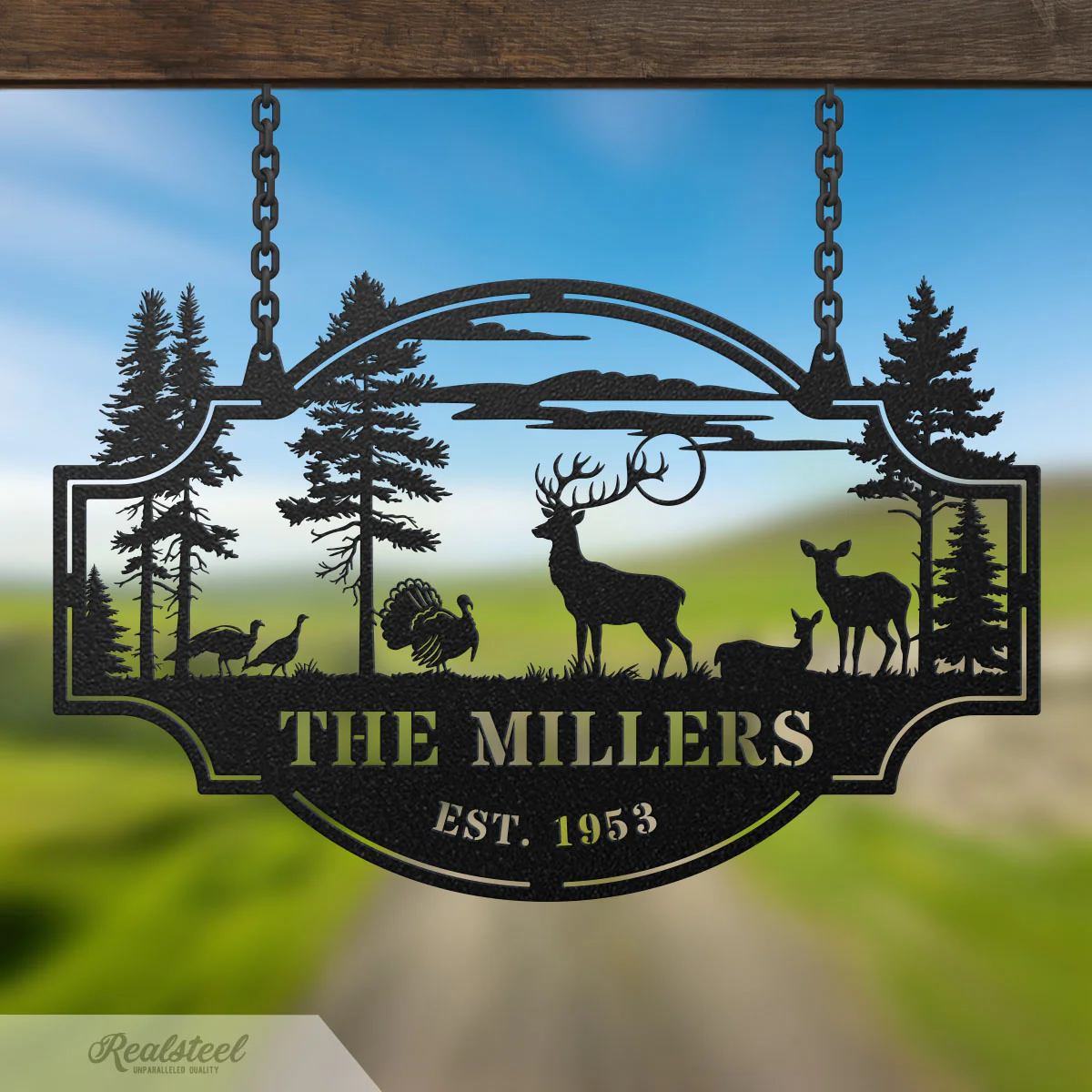 Image of Deer Forest Horizontal Monogram