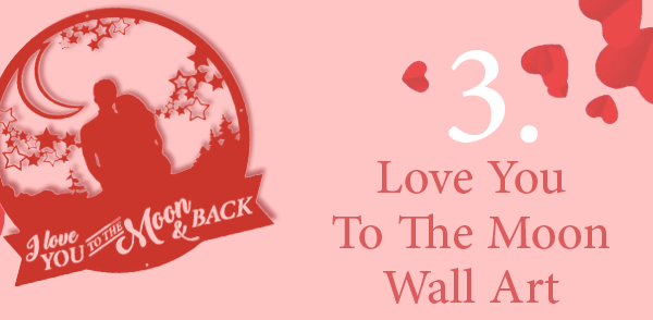 Realsteel Love You To The Moon Wall Art